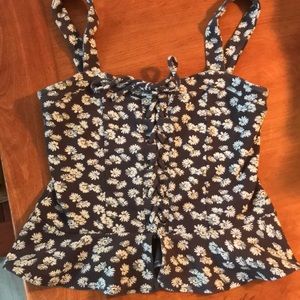 Aeropostale Flower Tank Top